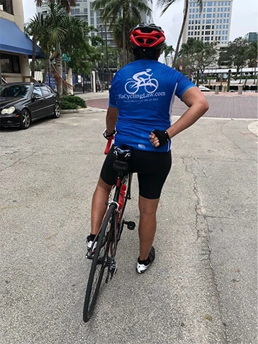 Cyclist Hand Signal Five